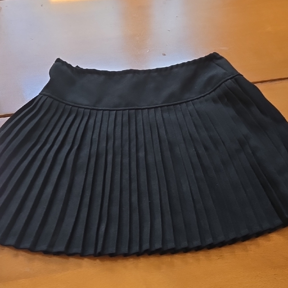 Women's Black Pleated Mini Skirt - Sleek Everyday Style